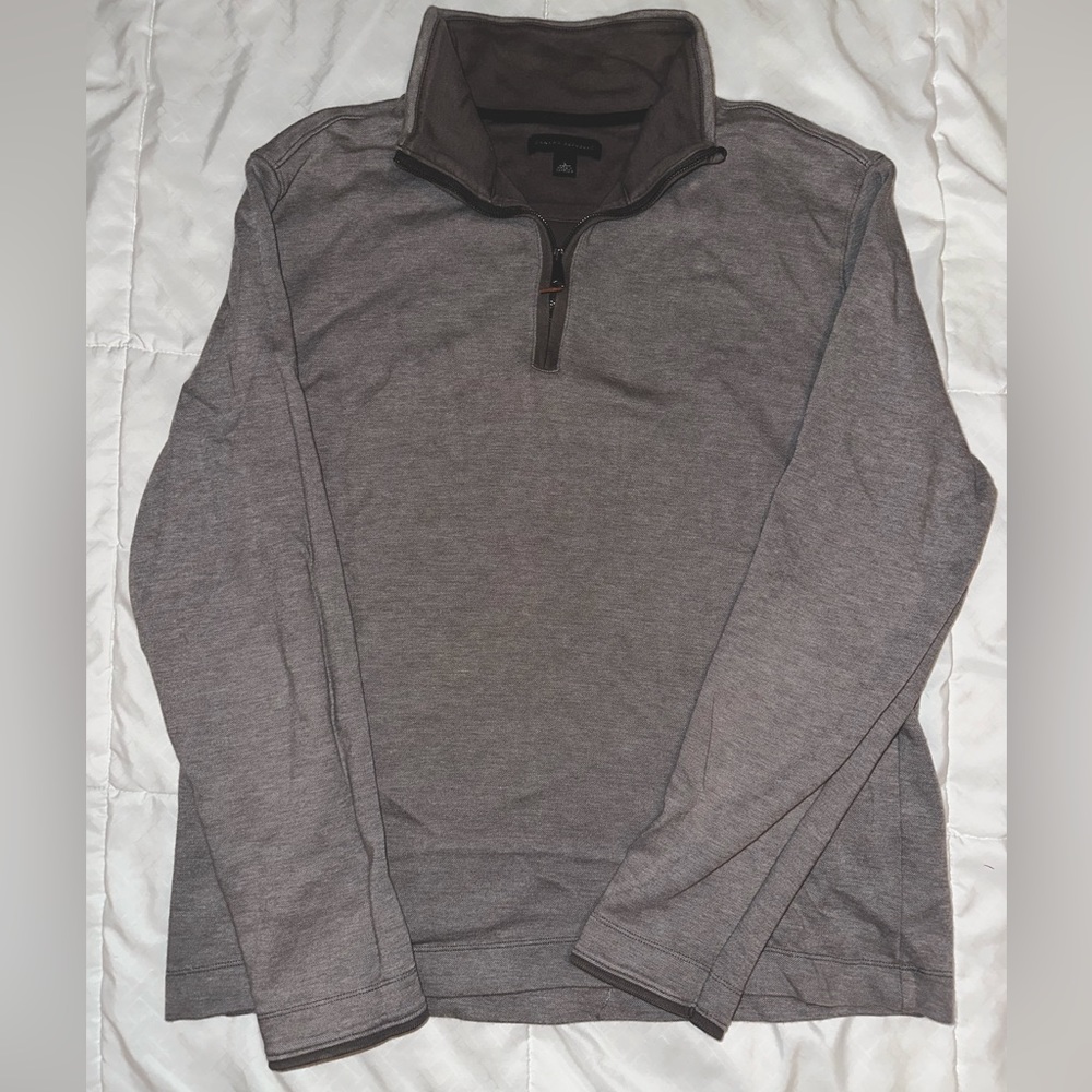 Banana Republic, Large, Grey Quarter Zip Sweater